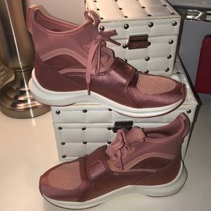 Puma ignite rose gold quarter top sneakers